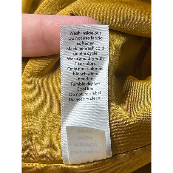 RARE Athleta Elation Shine Tight Leggings in Gold Shimmer – Women’s Size S - Picture 9 of 10